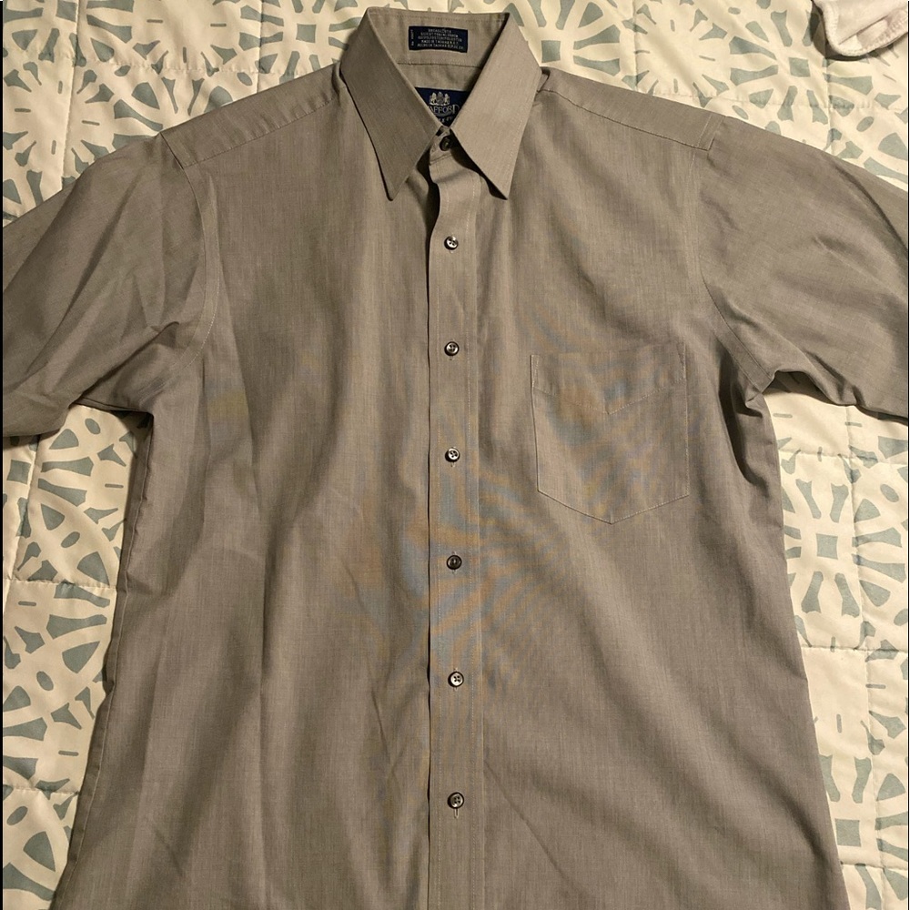 Stafford button down men’s shirt grey size 15